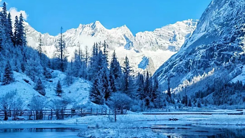 【冰雪|四姑娘山】四季皆如画,美景摄人心,雪地撒欢,享受一段静心之旅